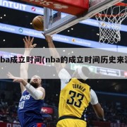 nba成立时间(nba的成立时间历史来源)